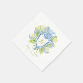 Custom Hydrangea Cocktail Hochzeit Napkins Serviette (Ecke)