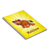 Custom Hyena Notebook gelb Notizblock (Rechte Seite)