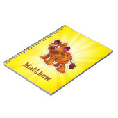 Custom Hyena Notebook gelb Notizblock (Linke Seite)