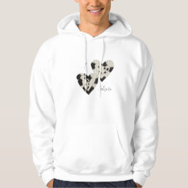 Custom "I am In Liebe" Zwei-Herz-Hoodie Hoodie