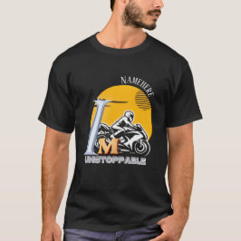 Custom 'I Am Unstoppable' Biker Rider Motivierend T-Shirt