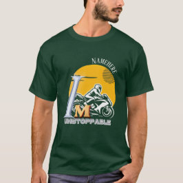 Custom 'I Am Unstoppable' Biker Rider Motivierend T-Shirt