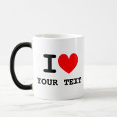 Custom I heart 11oz schwarz-weiß Morphing Tasse (Links)
