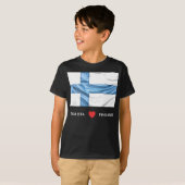Custom I Heart Flag Finnland T-Shirt (Vorne ganz)