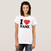 Custom I Heart Shirt, I Liebe T - Shirt (Vorne ganz)