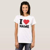 Custom I Heart Shirt, I Liebe T - Shirt (Vorne ganz)