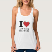 Custom I Heart Tank Top (Vorderseite)