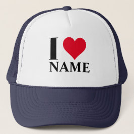 Custom I Heftname Trucker Hat Truckerkappe