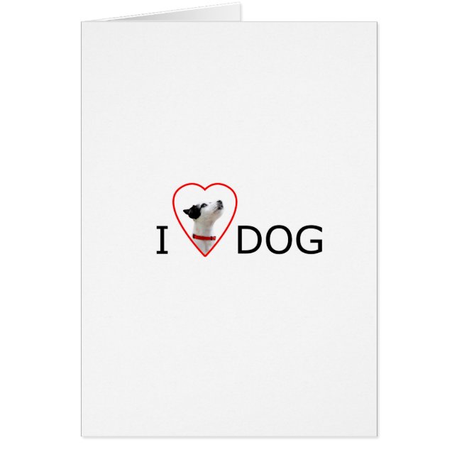 Custom I Liebe Heart Dog (Vorne)