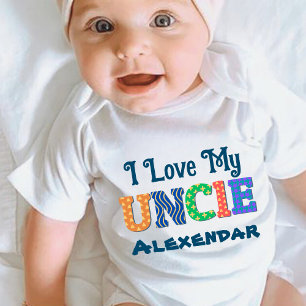 Custom I Liebe mein Onkel Baby Strampler