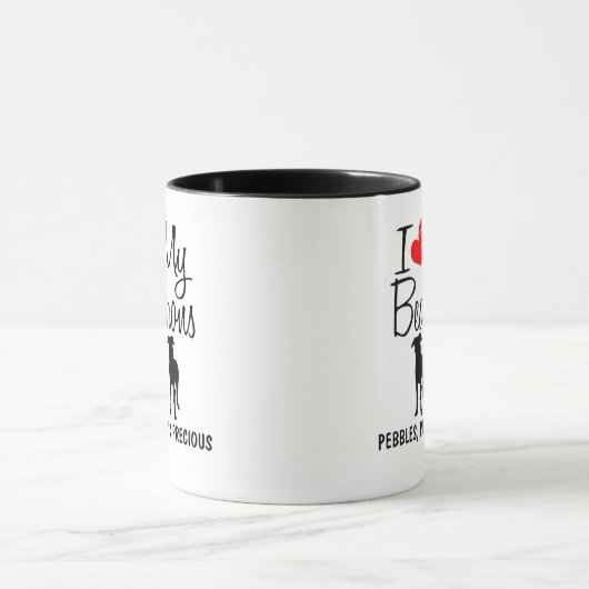 Custom I Liebe meine drei Beaucera Tasse (Zentrum)