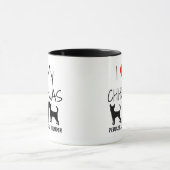Custom I Liebe Meine drei Chihuahuas Tasse (Zentrum)