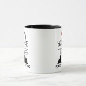 Custom I Liebe meine drei Yorkshire Terrier Tasse (Zentrum)