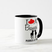 Custom I Liebe meine zwei Beauceros Tasse (VorderseiteRechts)