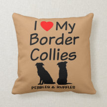 Custom I Liebe meine zwei Grenzhunde
