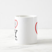 Custom I Liebe meiner Freundin Foto Text Kaffeetasse (Mittel)