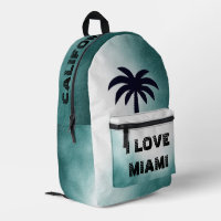 Custom I Liebe Miami California Beach Blue Ocean