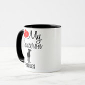 Custom I Liebe My Beauceron Tasse (Vorderseite Links)