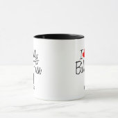 Custom I Liebe My Bichon Frise Tasse (Zentrum)