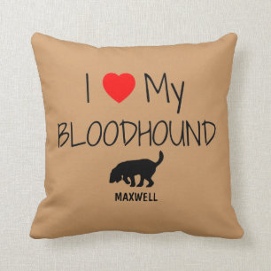 Custom I Liebe My Bloodhound Kissen