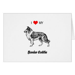 Custom I Liebe My Border Collie Dog Herz