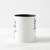 Custom I Liebe My Boston Terrier Tasse (Zentrum)