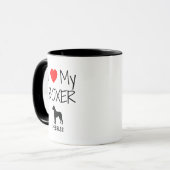 Custom I Liebe My Boxer Tasse (Vorderseite Links)