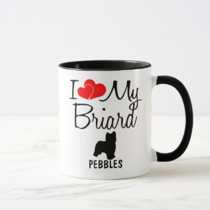 Custom I Liebe My Briard Tasse