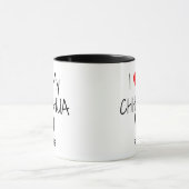 Custom I Liebe My Chihuahua Tasse (Zentrum)