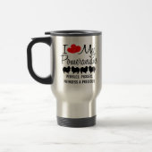 Custom I Liebe My Four Spitz Hunde Tasse (Links)