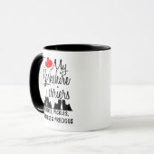 Custom I Liebe My Four Yorkshire Terriers Tasse (Vorderseite Links)