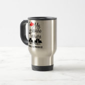Custom I Liebe My Four Yorkshire Terriers Tasse (Vorderseite Links)