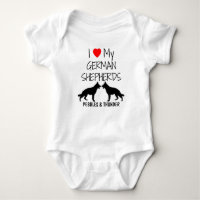 Custom I Liebe My German Shepherds