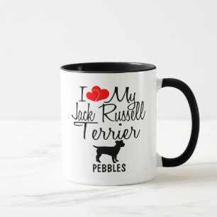 Custom I Liebe My Jack Russell Terrier Tasse