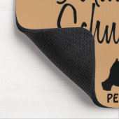 Custom I Liebe My Miniature Schnauzer Mousepad (Ecke)