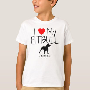 Custom I Liebe My Pitbull T-Shirt