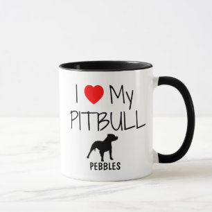 Custom I Liebe My Pitbull Tasse