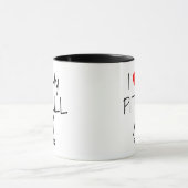 Custom I Liebe My Pitbull Tasse (Zentrum)