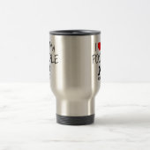 Custom I Liebe My Poodle Reisebecher (Mittel)