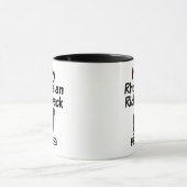 Custom I Liebe My Rhodesian Ridgeback Dog Tasse (Zentrum)