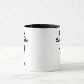 Custom I Liebe My Schipperke Dog Silhouette Tasse (Zentrum)