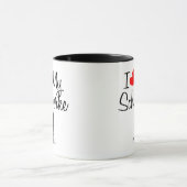 Custom I Liebe My Schipperke Tasse (Zentrum)