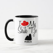 Custom I Liebe My Shih Tzu Tasse (Links)