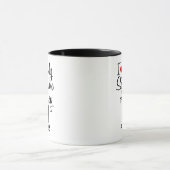 Custom I Liebe My Siberian Husky Hund Tasse (Zentrum)