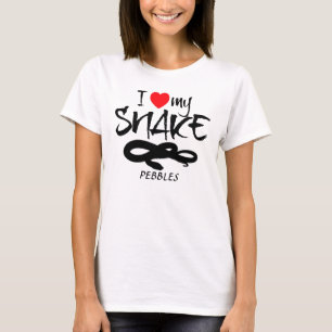 Custom I Liebe My Snake T-Shirt