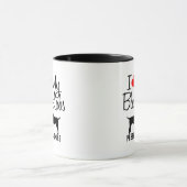 Custom I Liebe My Two Black Labradors Tasse (Zentrum)