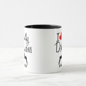Custom I Liebe My Two Doberman Hunde Tasse (Zentrum)