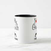 Custom I Liebe My Two Greyhounds Tasse (Zentrum)