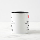 Custom I Liebe My Two Greyhounds Tasse (Zentrum)