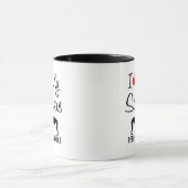 Custom I Liebe My Two Salukis Tasse (Zentrum)